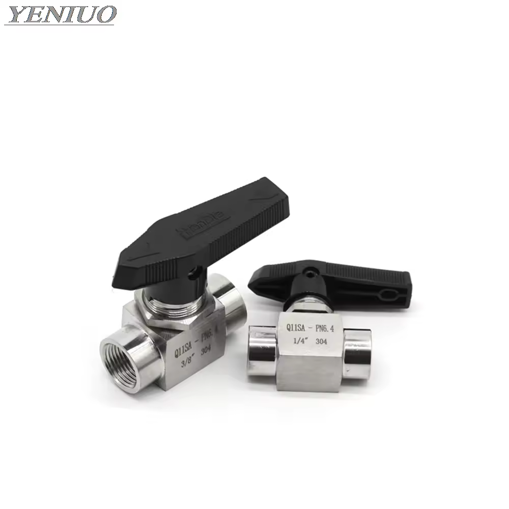 Female thread Ball valve 1/8" 1/4" 3/8" 1/2" 3/4" BSP stainless steel 304 high pressure high temperature 2 way ball valve