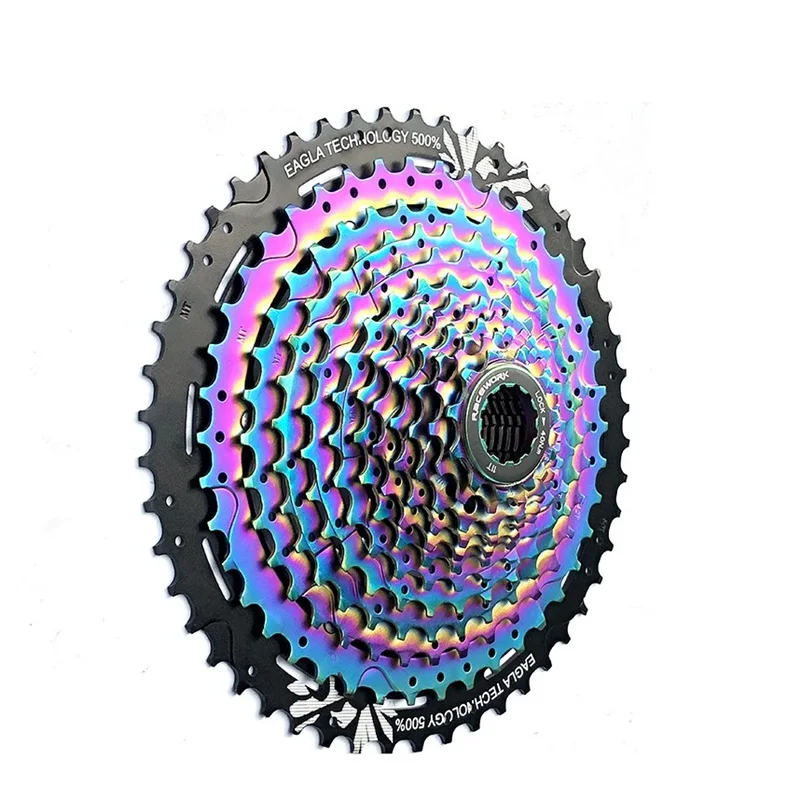 MTB 12S 11-50T Rainbow Cassette 12 Speed Cassette Full steel Durable Ultralight Mountain Bike Flywheel Sprocket For Shimano Sram