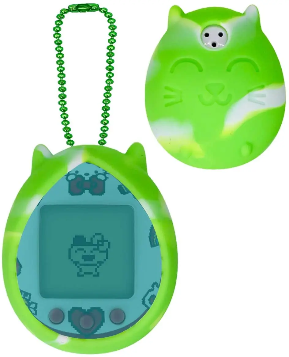 Silicone Cover Protective Skin Sleeve Shell for Tamagotchi Kitty Also fits for PAC-Man Device with Color Ring