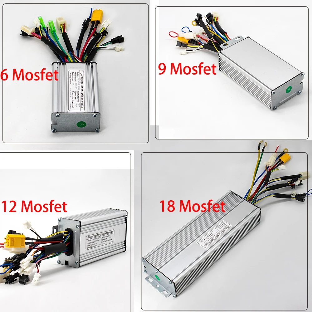 Controlador KT para bicicleta eléctrica, dispositivo con pantalla KT LCD5, LCD4, LCD3, 24V, 36V, 48V, 500W, 750W, 1000W, 1500W, 350W