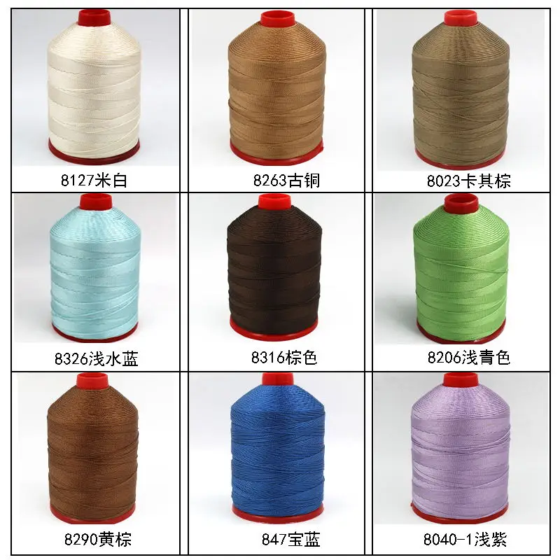 210D/18 geflochtene strang Zähigkeit Nylon Filament Nähgarn Leder Zelt Jeans, Chinesische Quaste Weben Gewinde 1mm – Detail 8