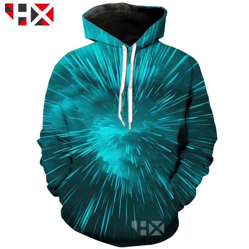 HX Autumn New Fashion 3D Print Abstract Art Sweatshirt Hoodie Unisex Visual Feast Hip Hop Style Hot Sale Tops HX358