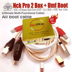 2023 Newest Original NCK PRO BOX NCK Pro 2 box ( NCK + UMT 2 in 1 BOX ) + umf boot cables + A-B CABLE