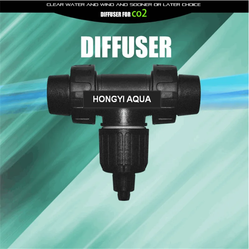 HONGYI Super CO2 Diffuser Atomizer 4 In 1 External Aquarium Check Valve Bubble Counter Replace Ceramic