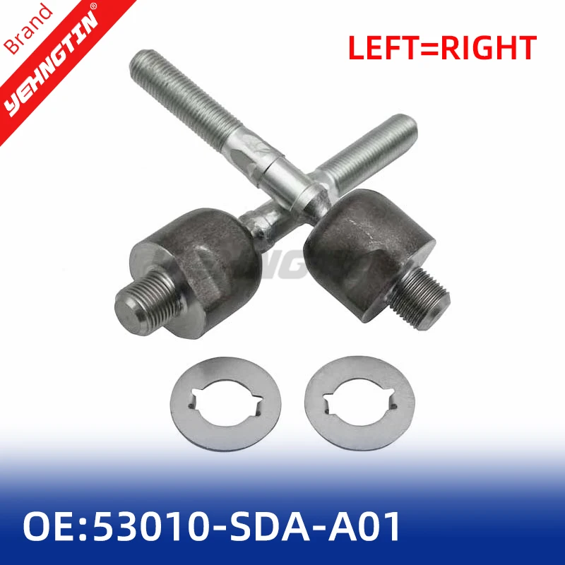 

2 Sets 53010-SDA-A01 53010SDAA01 EV80210 Front Inner Tie Rod for 2004-2008 Acura TL TSX 2003-2007 Honda Accord Left=Right