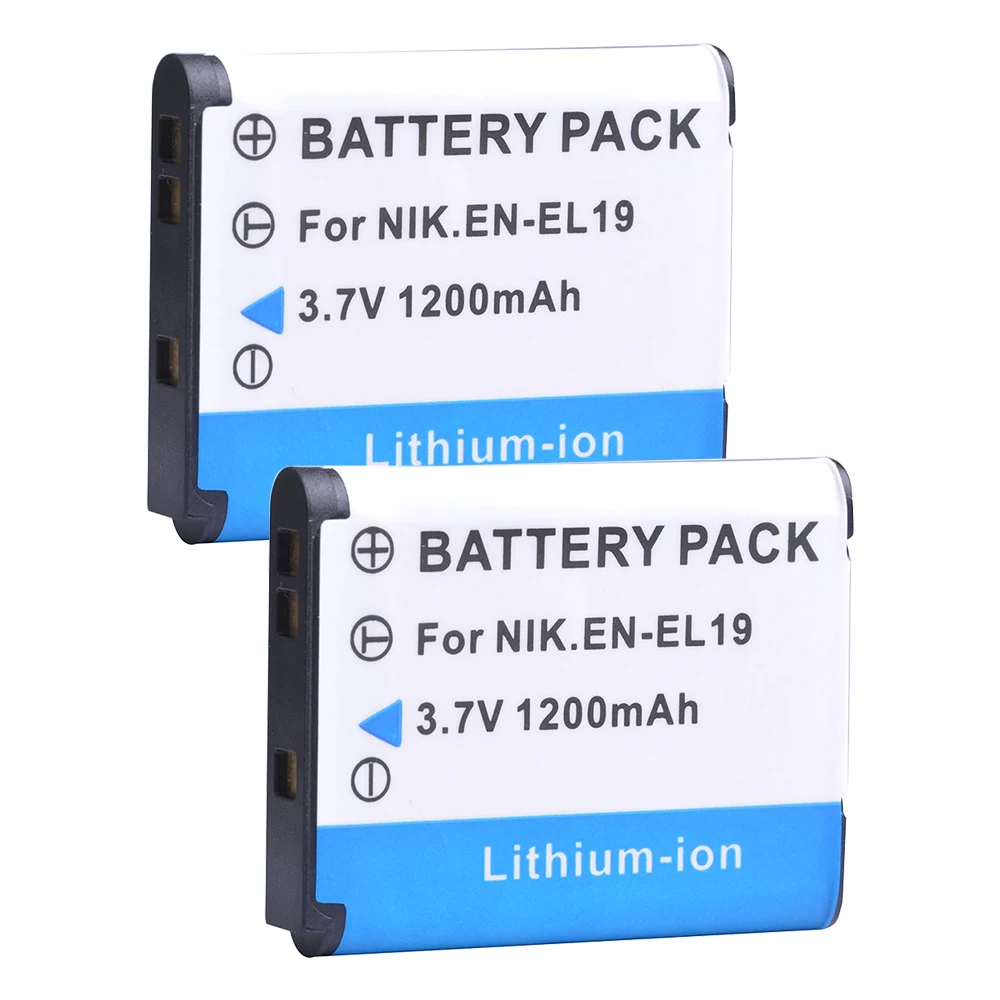 

EN-EL19 ENEL19 Battery for Nikon Coolpix S32 S33 S100 S2500 S2750 S3100 S3200 S3300 S3400 S3500 S4100 Cameras