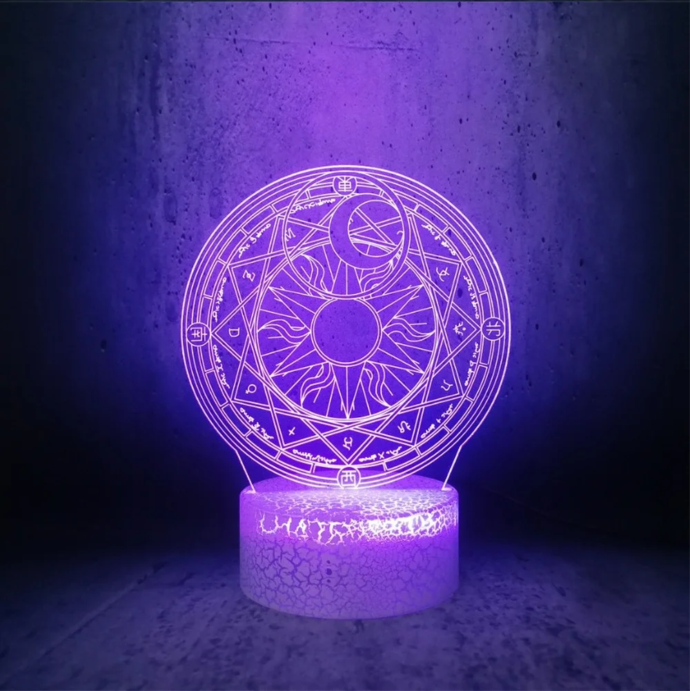 

3D светильник, красочная светодиодная иллюзия, настольная лампа, креативный Волшебный Массив, украшение для дома, спальни, светильник, подарки на день рождения