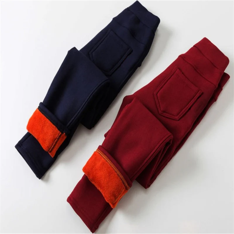 Winter Mädchen Leggings Plüsch Dicke Wolle Warme Kleidung Mädchen Hosen Herbst Hosen kinder Bein Hosen – Detail 3