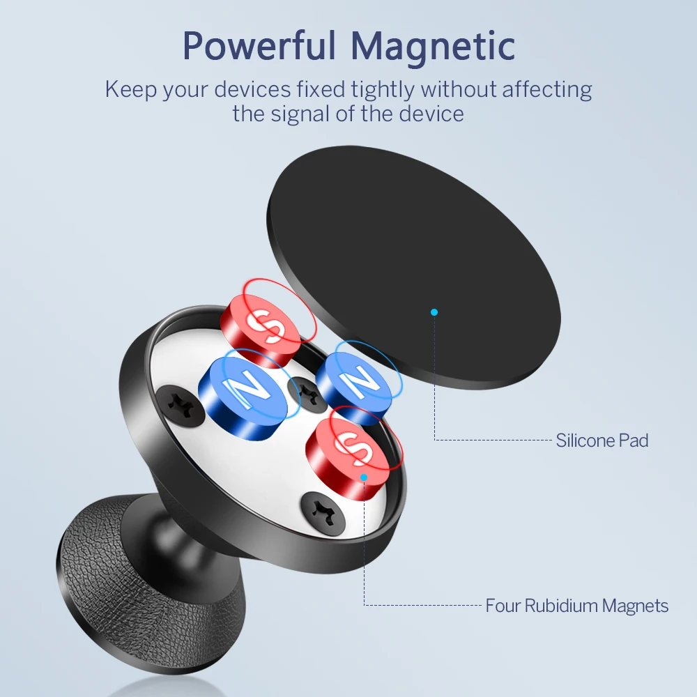 แม่เหล็กรถผู้ถือโทรศัพท์รถ Case For Mobile Phone Portable Universal Phone Holder Phone Stand ัวป๊อปติดมือถือที่ติดหลังมือถือ (Universal แดชบอร์ดแม่เหล็กสำหรับ iPhone 11 Pro Max Huawei