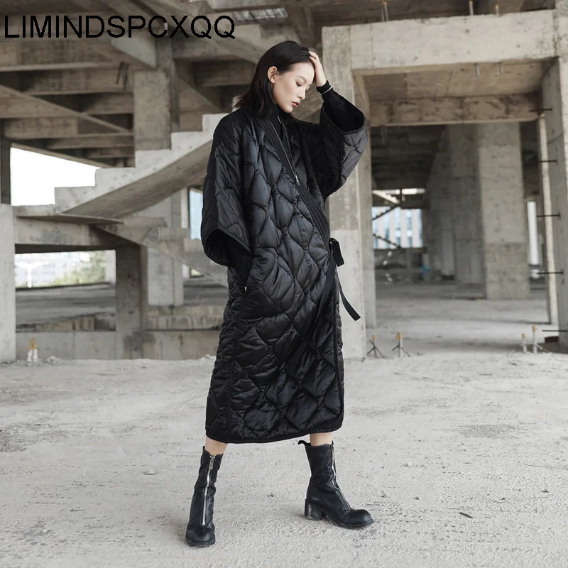 Parka Jacket Coat Long Autumn Winter Women Down Female Large Female Female 2024 Lady Outwear Quilted Kimono Cotton-padded