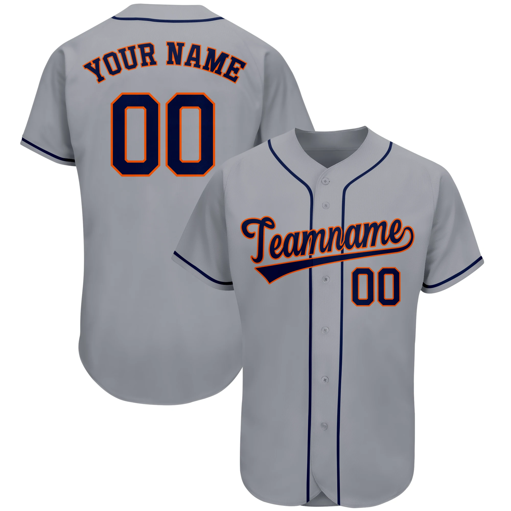 Professional Custom Baseball Jersey Printed Your Name/Number Breathable Any Colour V-neck Shirts for Men/Lady/Kids Big size