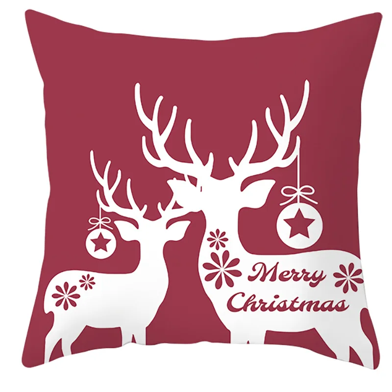 إِلْكَة عيد الميلاد المخدة غطاء الوسادة عيد ميلاد سعيد زينة عيد الميلاد للمنزل سانتا كلوز عيد الميلاد زخرفة عيد الميلاد هدية سعيد السنة الجديدة #3