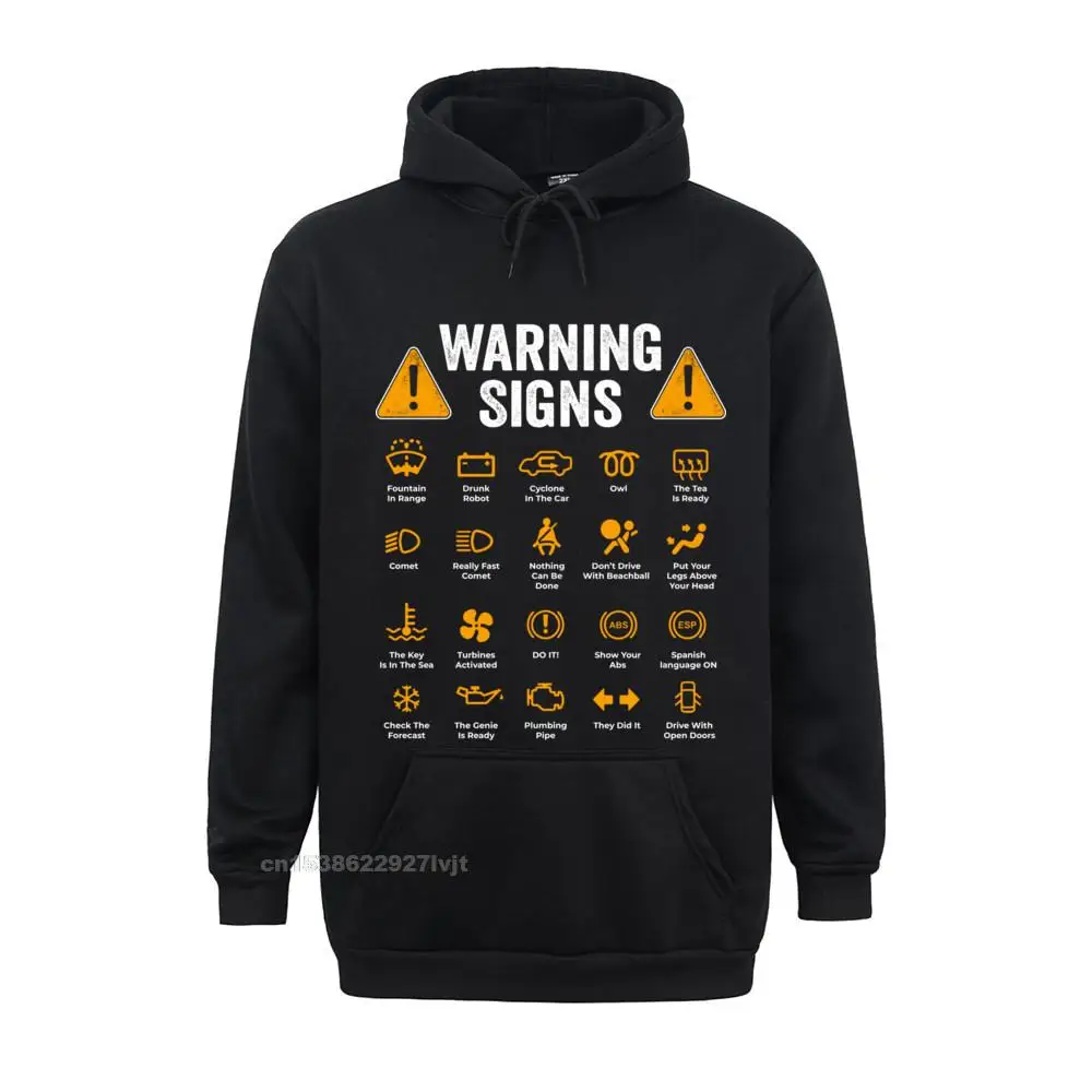 Funny Driving Warning Signs 101 Auto Mechanic Driver SweaHarajuku Hoodies Men Slim Fit Print Cotton Men Tops Tees Summer