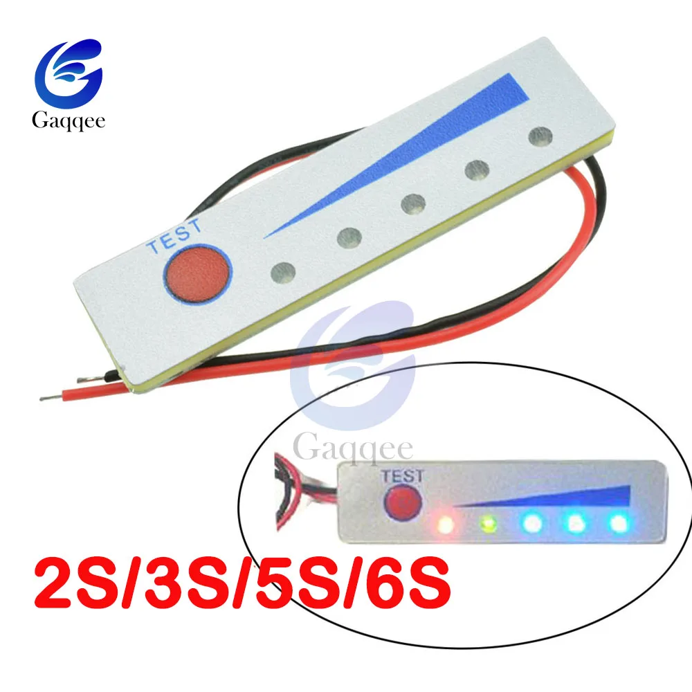 2S/3S/5S/6S 12V BMS 18650 Li-ion Lithium Battery Capacity Indicator PCB Module Battery Power Level Tester LCD Charge discharge