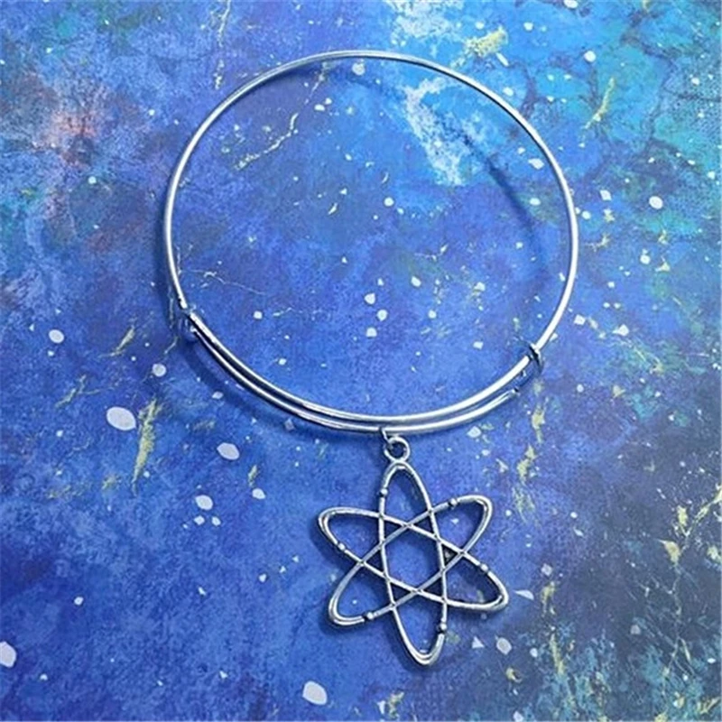 Bang Inspired Atom Charm Bangle Bracelet Bangle Symbol Jewelry