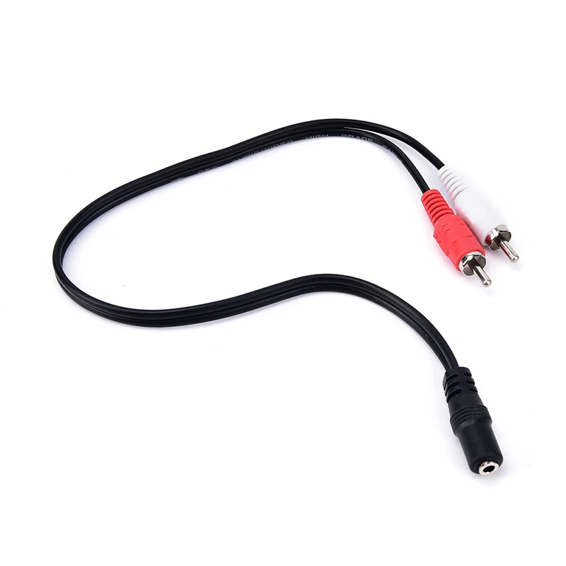 Adaptador de Audio estéreo Kabel AUX Weibliche Zu Mini Jack Zu mänlichen 2 RCA Stecker Y adaptador 3,5, divisor estéreo Ste, 1/8mm