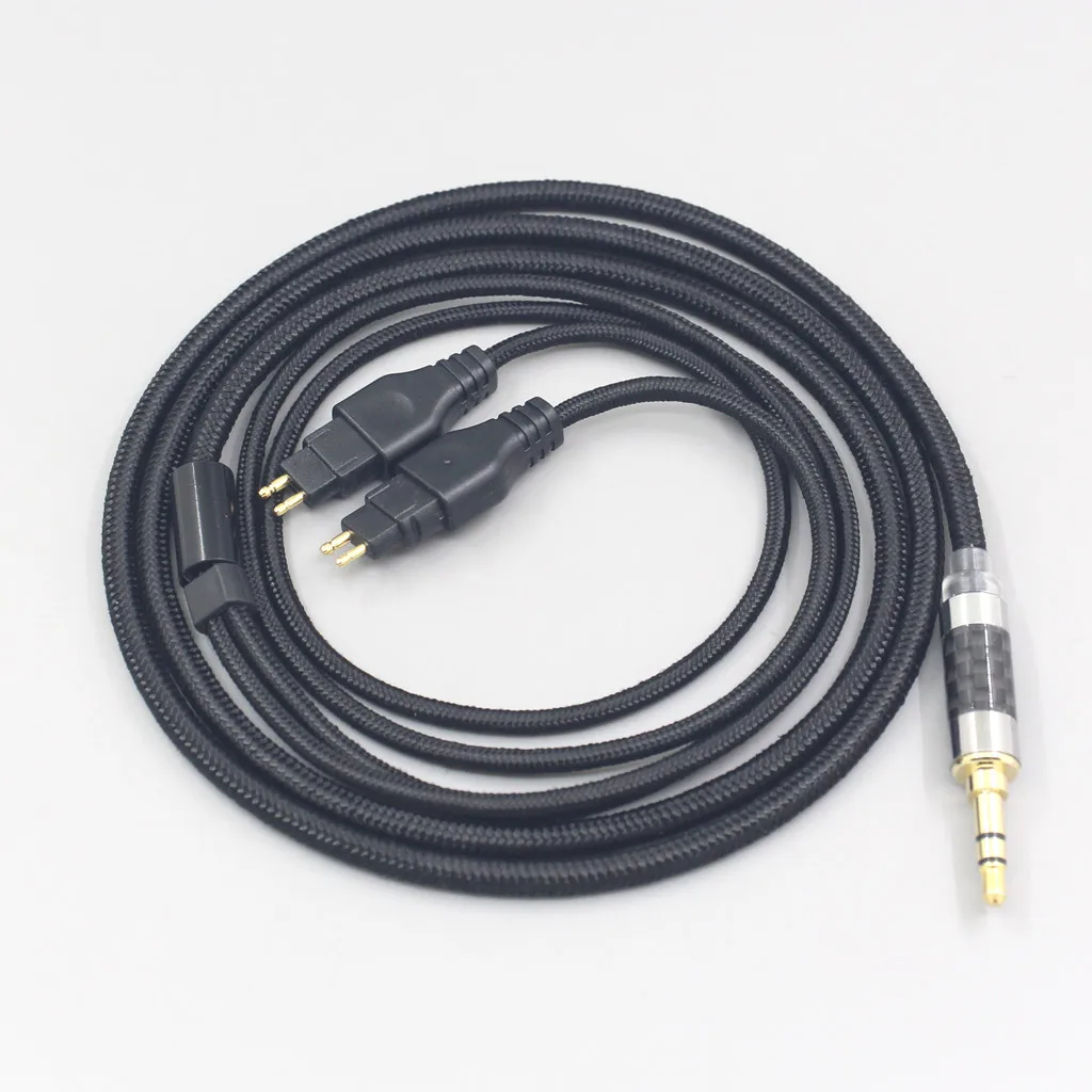 LN007508 Super Soft Headphone Nylon OFC Cable For Sennheiser HD580 HD600 HD650 HDxxx HD660S HD58x HD6xx Earphone