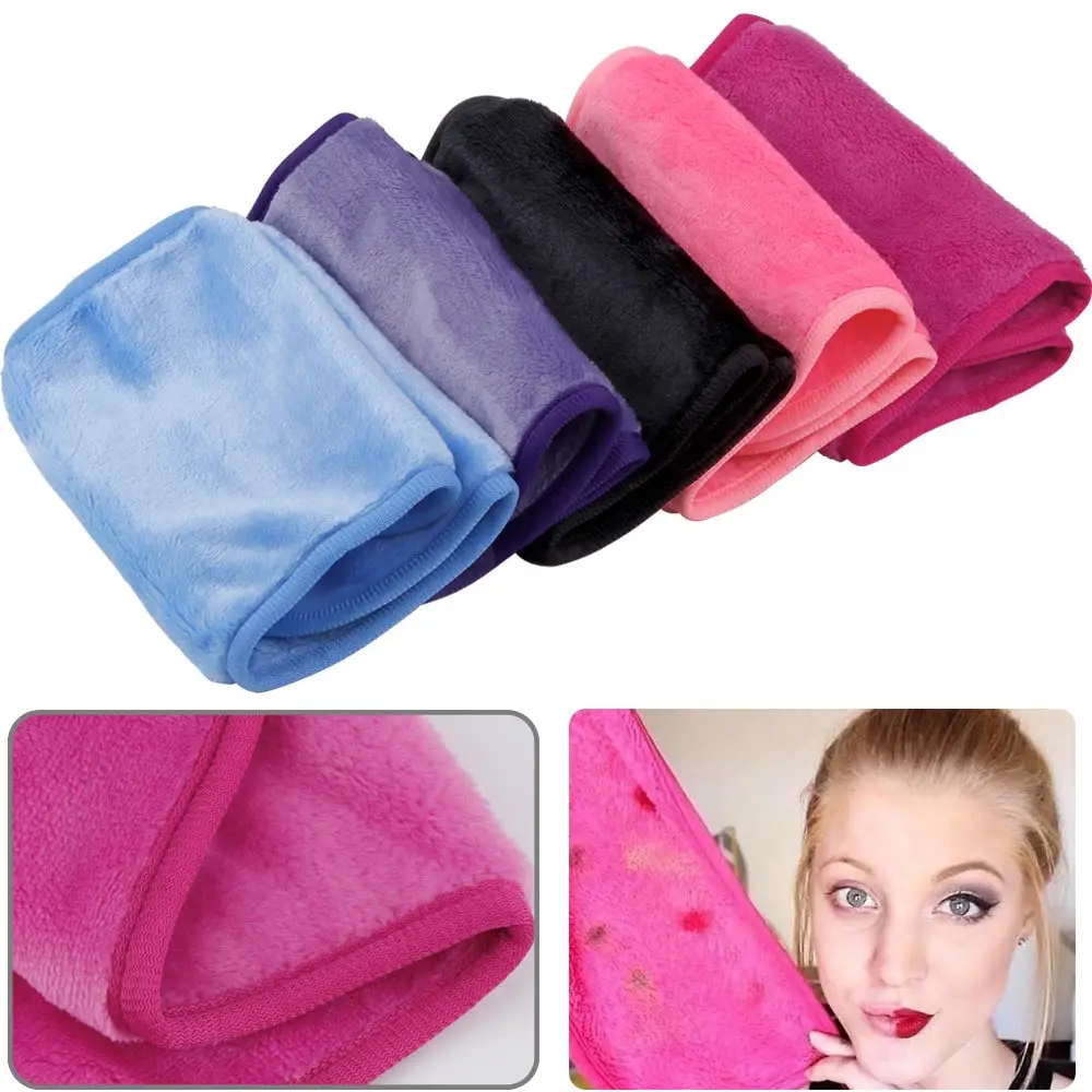 2/5/10Pcs Make-up Remover Towel Makeup Microfibre Cloth Pads Reusable Women Face Cleaning Towels Skincare Beauty Tool