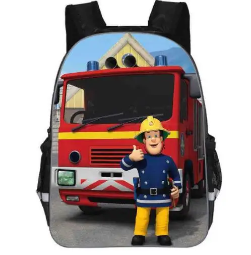 Popular Gifts For Kids Baby Round Backpack Bag For Children Cartoon Hero Fireman Sam Backpack Bag For Girls Boys school bags