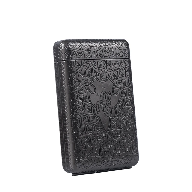 Vintage Three Open Cigarette Case Cigarette Case Travel Zinc Alloy Luxury  Elegance Hold 14 Cigarettes Holder Box