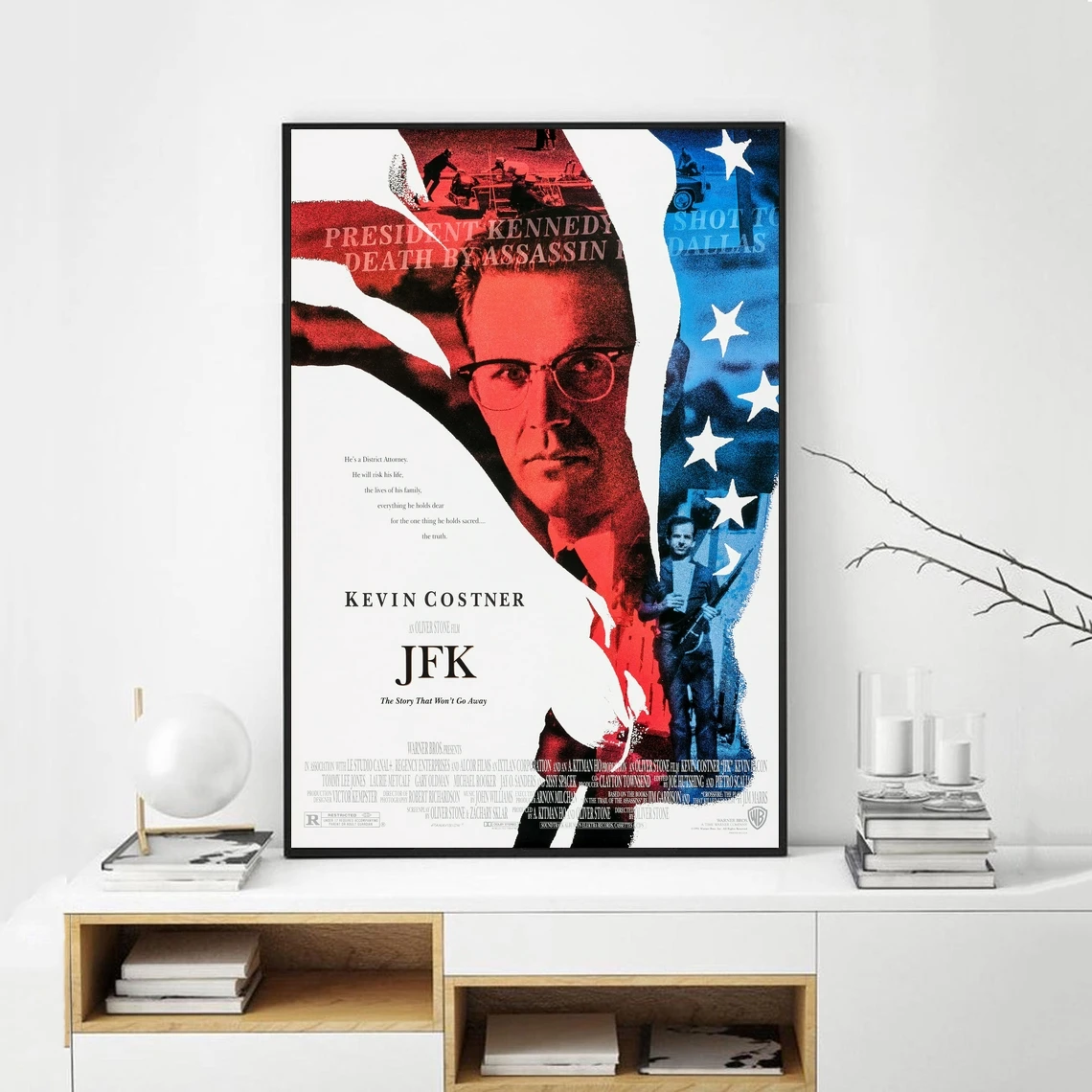 JFK غطاء الفيلم المشارك الفن طباعة حائط لوح رسم صور غرفة المعيشة ديكور المنزل (بدون إطار)
