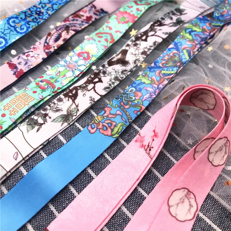 10Pcs/lot Vintage Lanyard Nylon Strap Neck Rope For Mobile Phone Case Hanging Rope Keychain Keys Necklaces Fashion Accessories