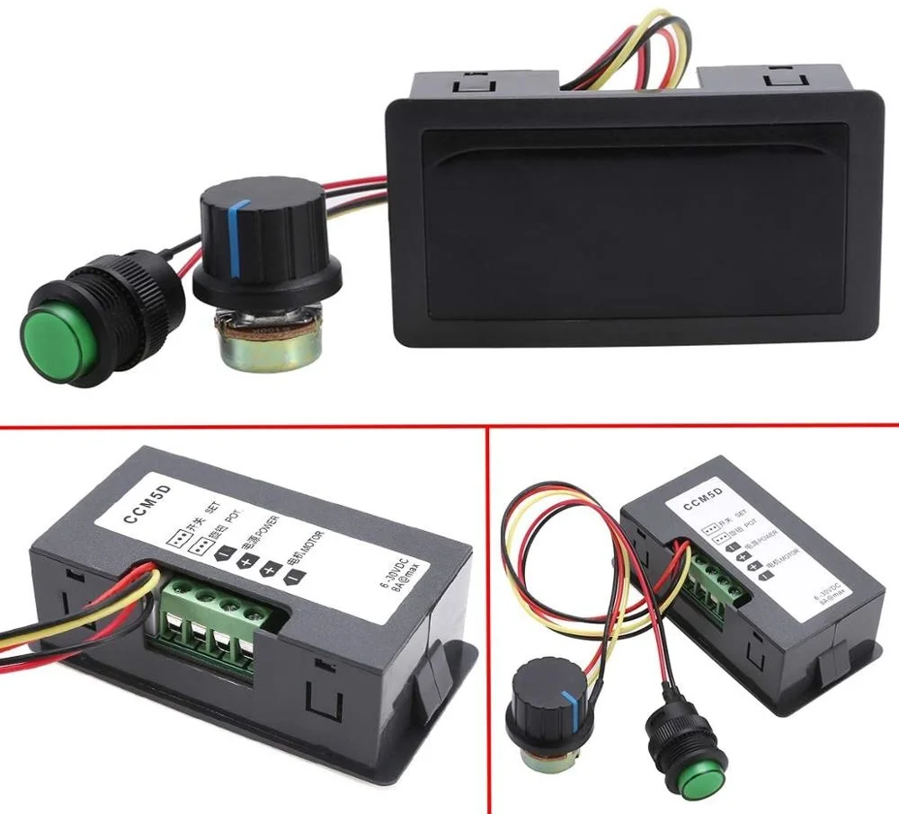 PWM Motor Speed Controller 6V 9V 12V 24V 30V DC 6V - 30V Pulse Width Modulation Regulator 8A 180W Stepless Variable Speed/Forwar