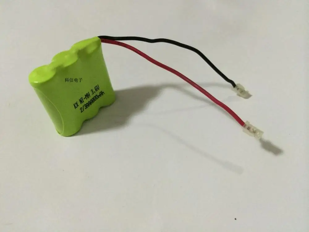 MasterFire 4 개/몫 새로운 Ni-MH 2/3AAA 3.6V 800mAh 2/3 AAA 배터리 무선 전화 용 플러그가있는 충전식 NiMH 배터리 팩