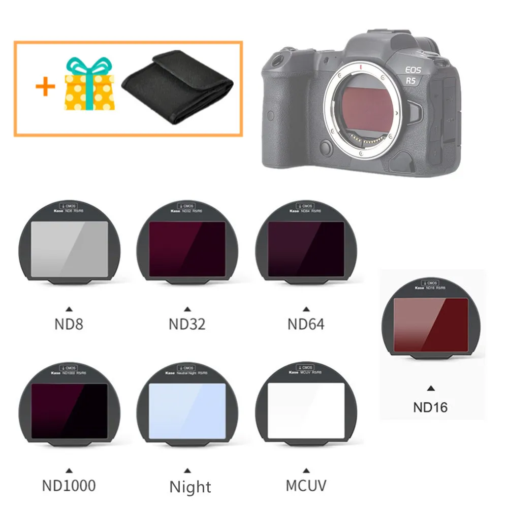 

Clip-in CMOS Protector MC UV ND8 ND16 ND32 ND64 ND1000 Natural Night Filter for Canon EOS R RP R5 R6 II R3 R7 R8 R10 R50