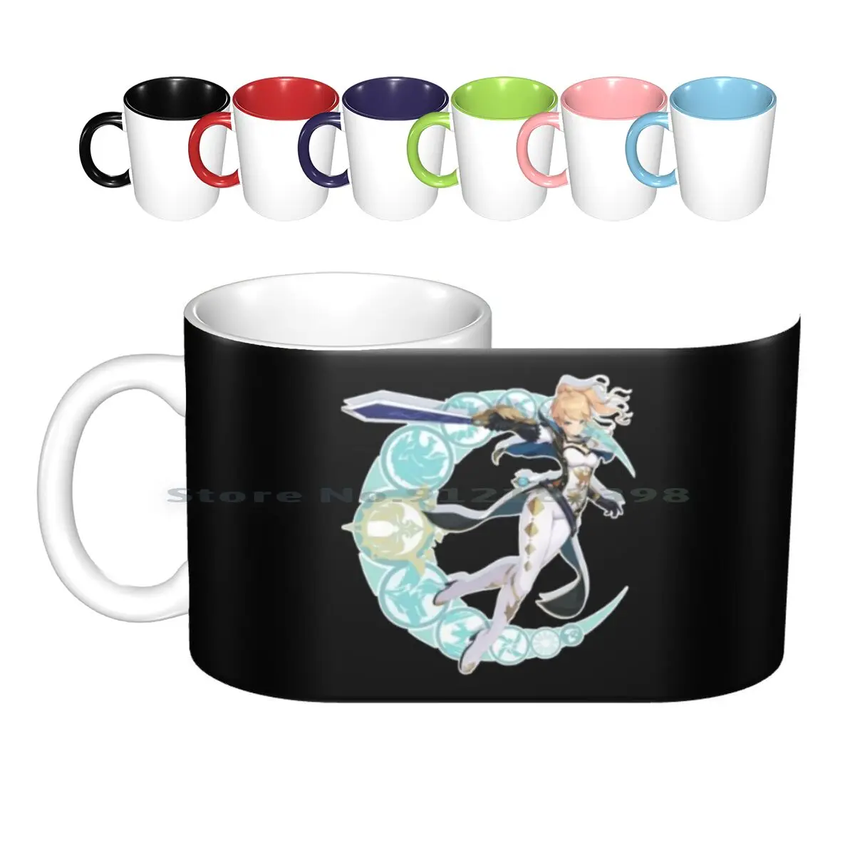 Genshin Impact Albedo Ceramic Mugs Coffee Cups Milk Tea Mug Genshin Impact Genshin Genshin Impact Ganyu Genshin Impact Barbara