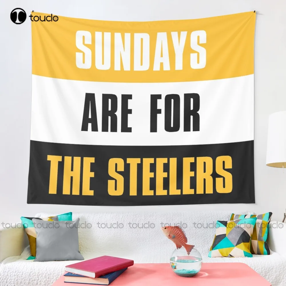 Sundays Are For The Steelers Tapestry Long Tapestry Blanket Tapestry Bedroom Bedspread Decoration