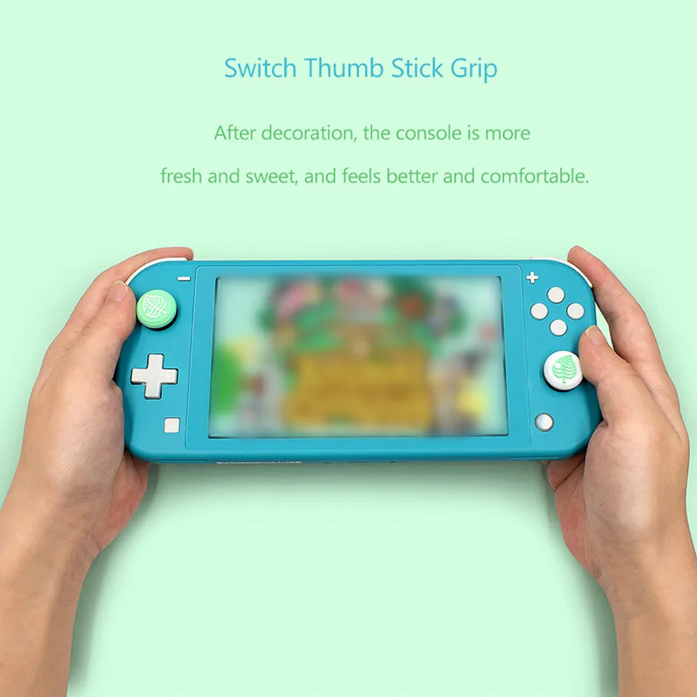 4 قطعة لطيف الحيوان المعابر ل Joy-Con المقود الإبهام قبضة غطاء علبة التناظرية عصا قبعات ل نينتندو التبديل/لايت غطاء حالات