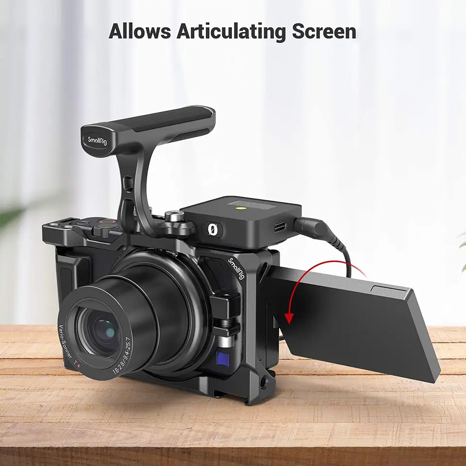 デジタルカメラ SONY ZV-1G + SmallRig Smallrig zv1カメラケージ,サイドハンドル付きカメラケージ,マイクに