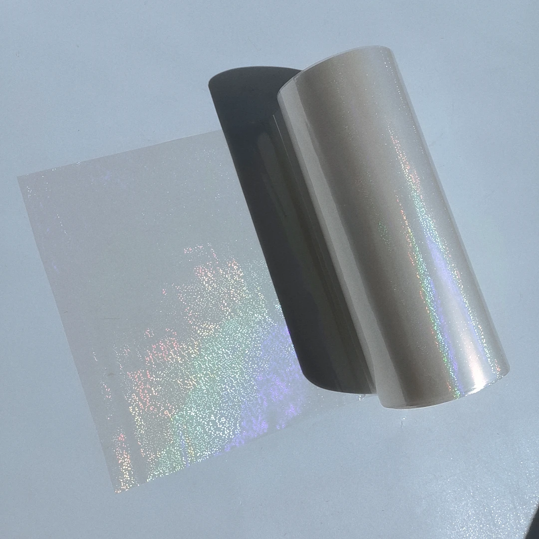 Holographic Sand Transparent Hot Stamping Foil Film On Paper or Plastic (21cm)8.4\