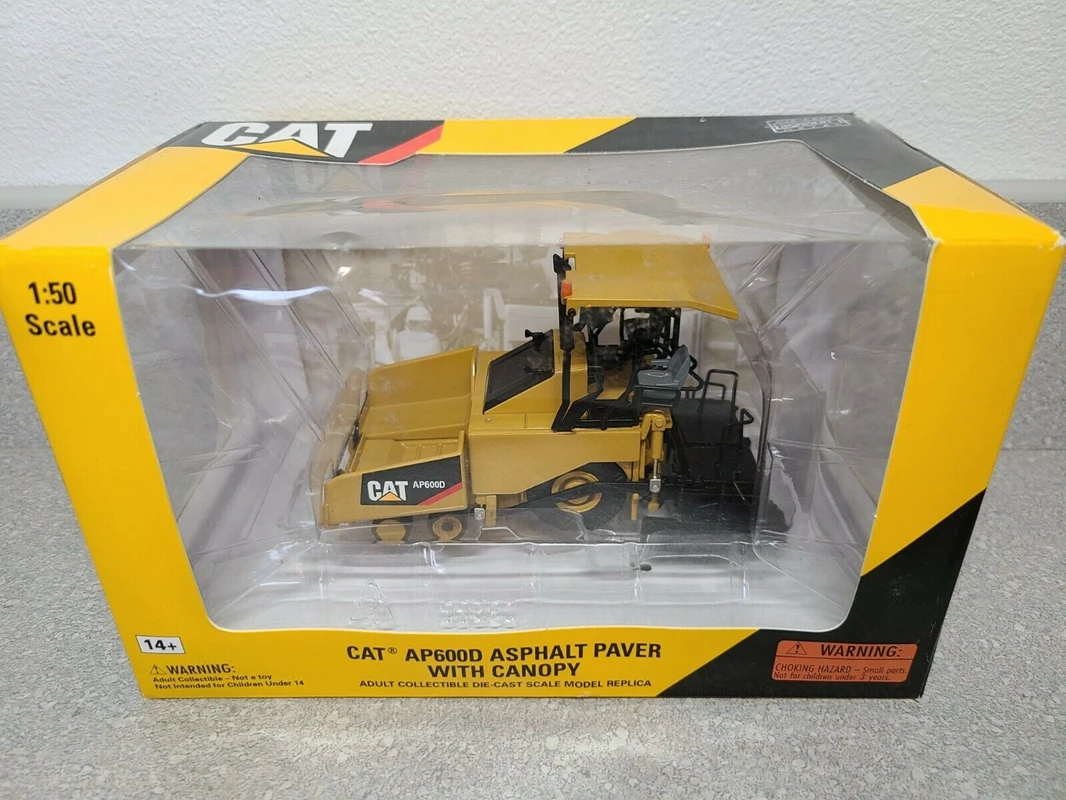 1:50 Diecast Model Norscot Cat Ap600d Asphalt Paver Canopy 55260 Construction Vehicles Toy