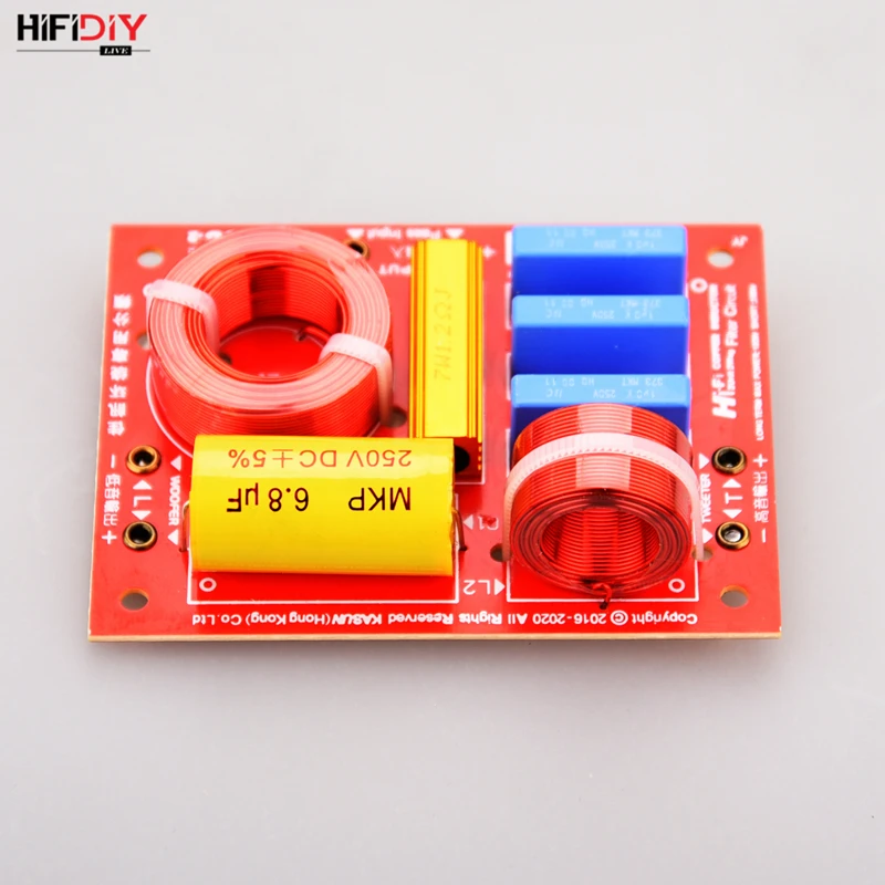HIFIDIY LIVE 2 Way 2 Unit (tweeter+bass ) Frequency Divider Crossover Filters B-208C Hi-Fi HOME Speaker surround Desktop audio