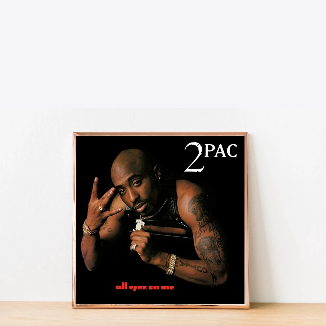 Tupac Shakur 2pac Music Album Canvas Poster Hip Hop Rapper Pop Music Star Wall Painting Art Decoration (No Frame)