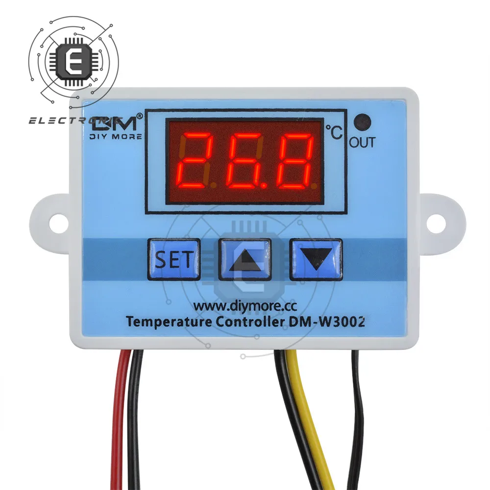 Controlador de Temperatura Digital, Termostato do Microcomputador, Interruptor Termômetro, Novo Termorregulador, 12 V, 24 V, 220V, W3002