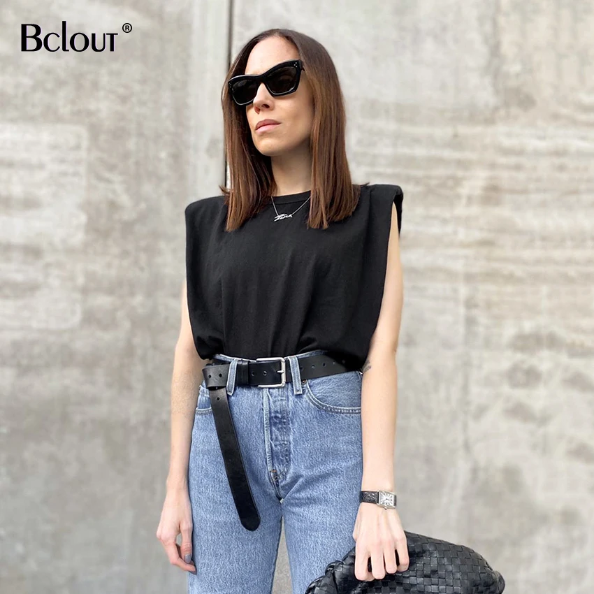 Bclout Spring Summer Sleeveless Loose Top Women Fashion O Neck Tank Top Sport Vest Tops Female Casual Basic Shirt  Camis 2020