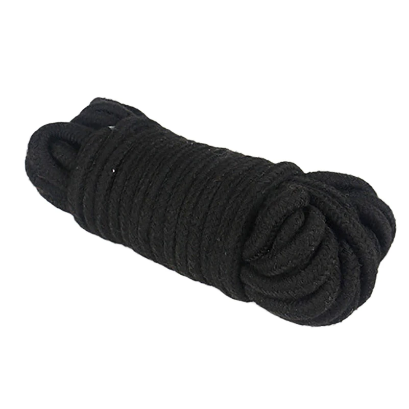 Black Fetish Japanese Soft Tied Bondage Cotton Rope Restraint Handcuff Comfortable Sex products for couple Game BDSM Roleplay 5M