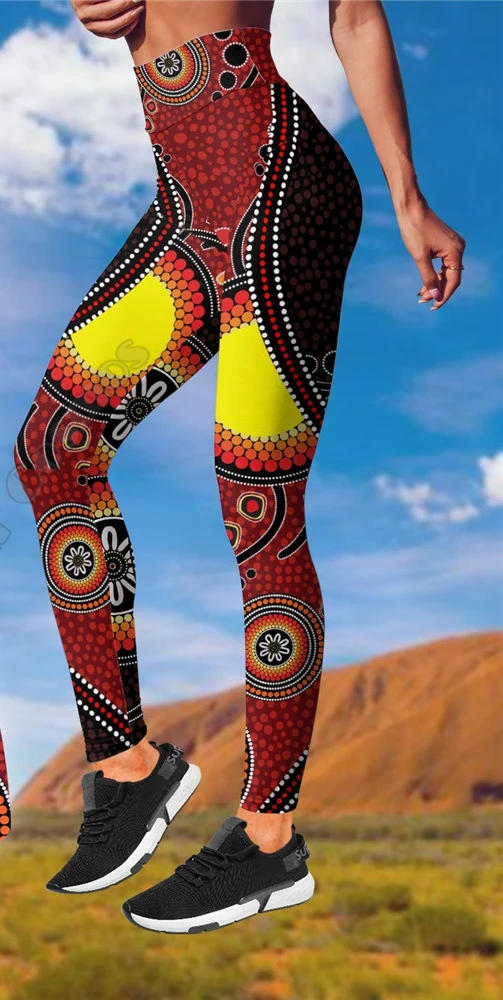 Aboriginal apparels the sun and lizards combo legging tanktop Suit Yoga Fitness Soft Legging Summer Women For Girl