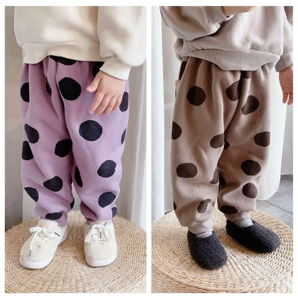 2020 Children'S Clothing Autumn And Winter New Children'S Korean Polka Dot Guard Pants Girls Autumn Trousers Harem Pants