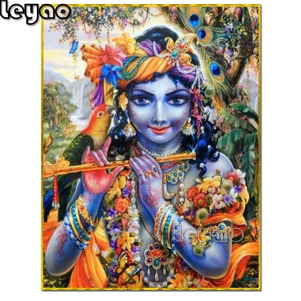 Lord krishna 5D religione pittura diamante pieno quadrato/rotondo diamante ricamo diamante pittura a mosaico decorazione della casa