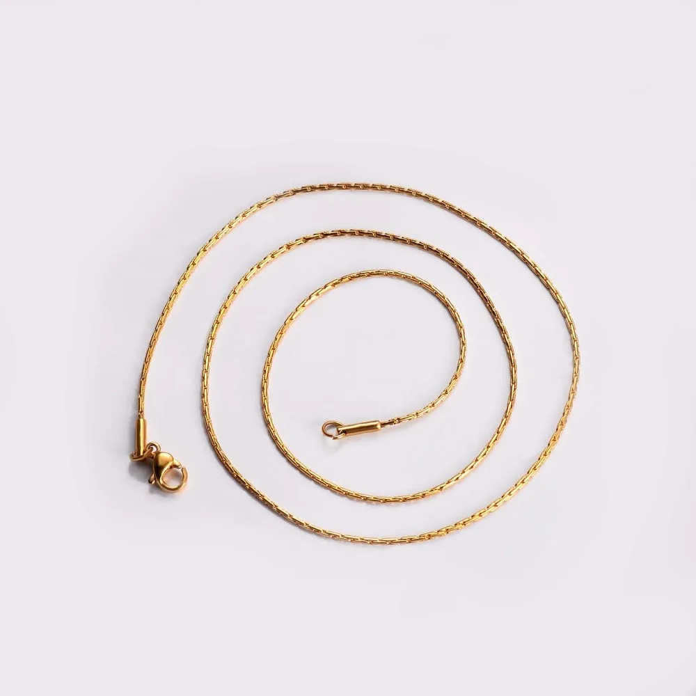 1 Stück Breite 0,6mm/0,8mm/1mm/1,2mm Feine Kettenkette für Damen aus Edelstahl, Feine Halskette für Anhänger, Großhandel Schmuck – Detail 5