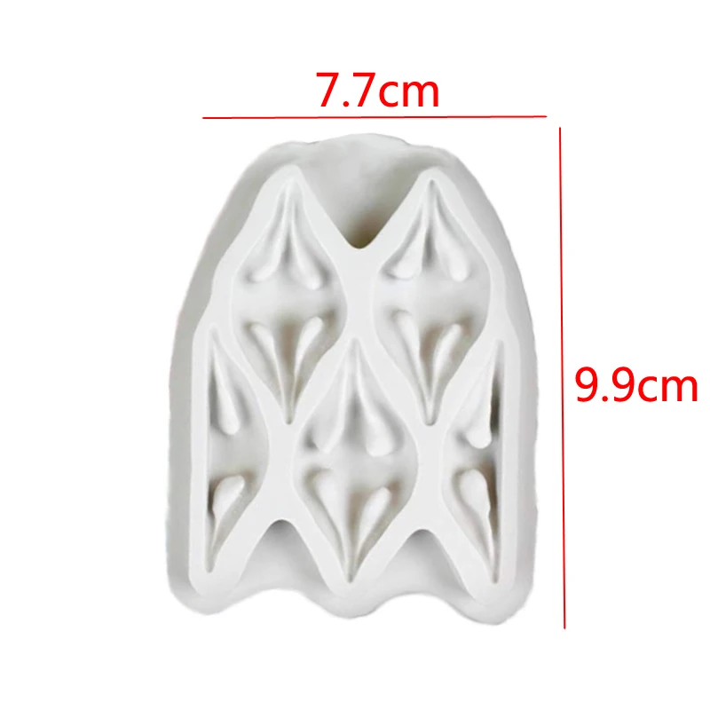 NEW Easy Fabric Puff  Silicone Mold Fondant Cake Decorating Mould Sugarcraft Chocolate Baking Tool Kitchenware For Cake Gumpaste