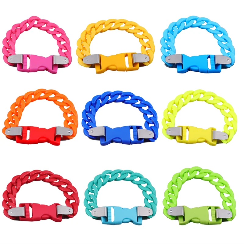 FishSheeped-Colorido Acrílico  - Ceramic Link Bracelet avaliação e preço