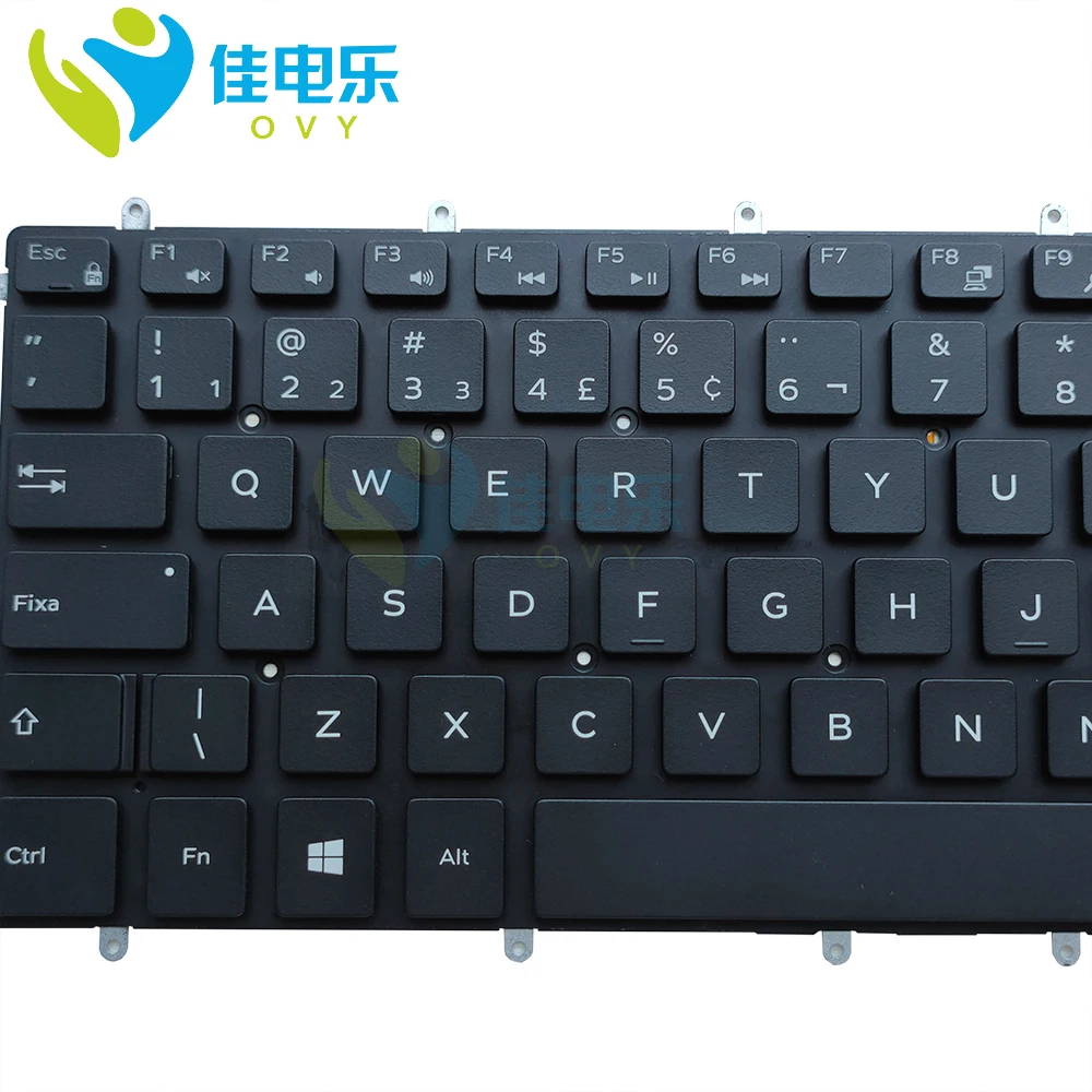 Imagem -02 - Teclado Backlight Brasileiro Teclados para Dell Inspiron 7466 7373 7375 7467 7460 7368 7378 5368 5378 Latitude 3379 0x02kx X02kx