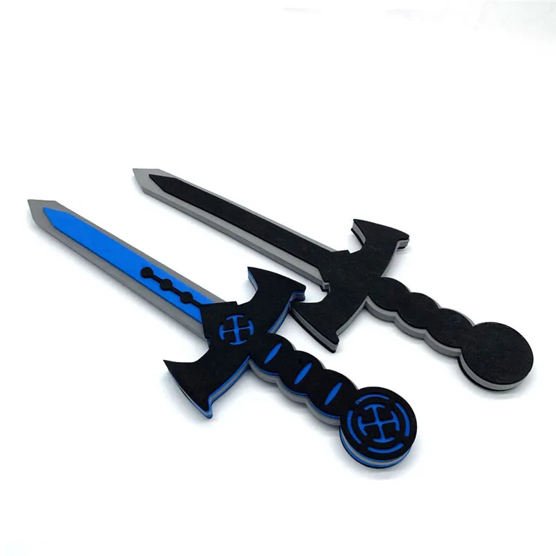 Espada de Anime EVA para niños, Arma de autodefensa, Cosplay de espuma pirata, Escudo de espada para fiesta de Halloween, accesorios de PU para regalos