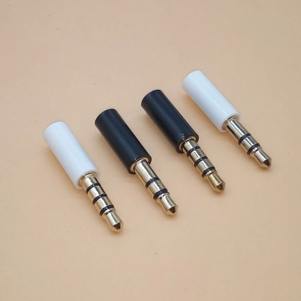 5pcs 3.5mm Mono Stereo Headset Plug 3 4 Pole 3.5 mm Audio Plug Jack Adapter Connector for Mobile Phone MP3 MP4 MP5 Ipad Ect