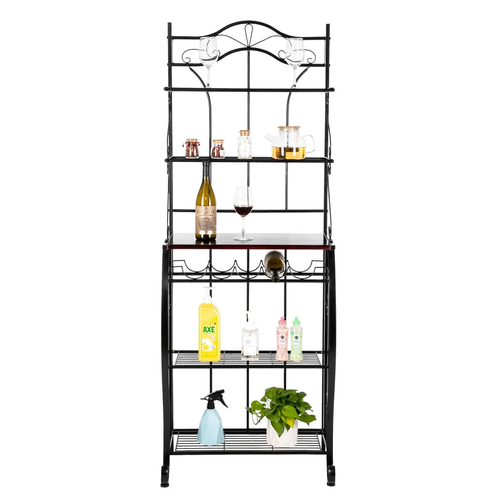 HT-CJ011  5-Tier Metal Kitchen Rack Metal Kitchen Bakers Decoration for Kitchen US Warehouse Avaliable